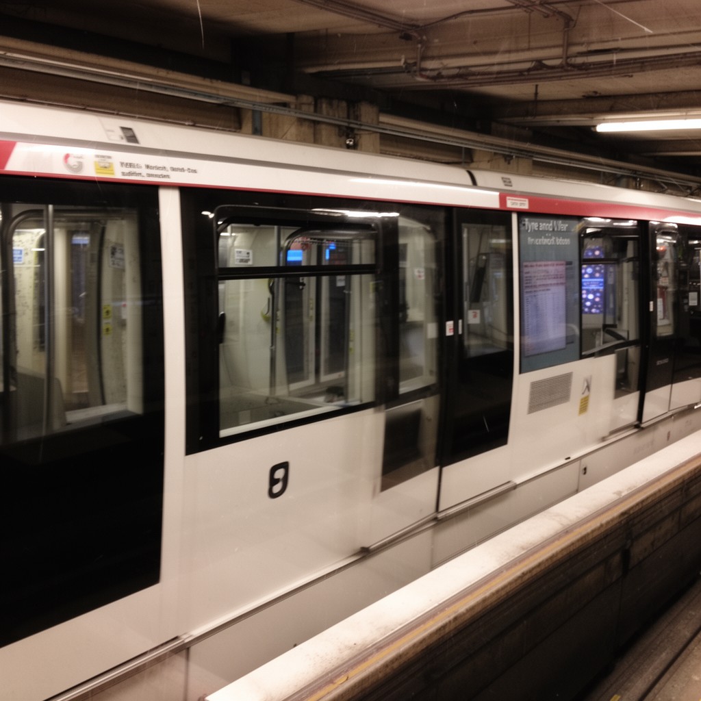 AI-generated illustration of Tyne and Wear Metro