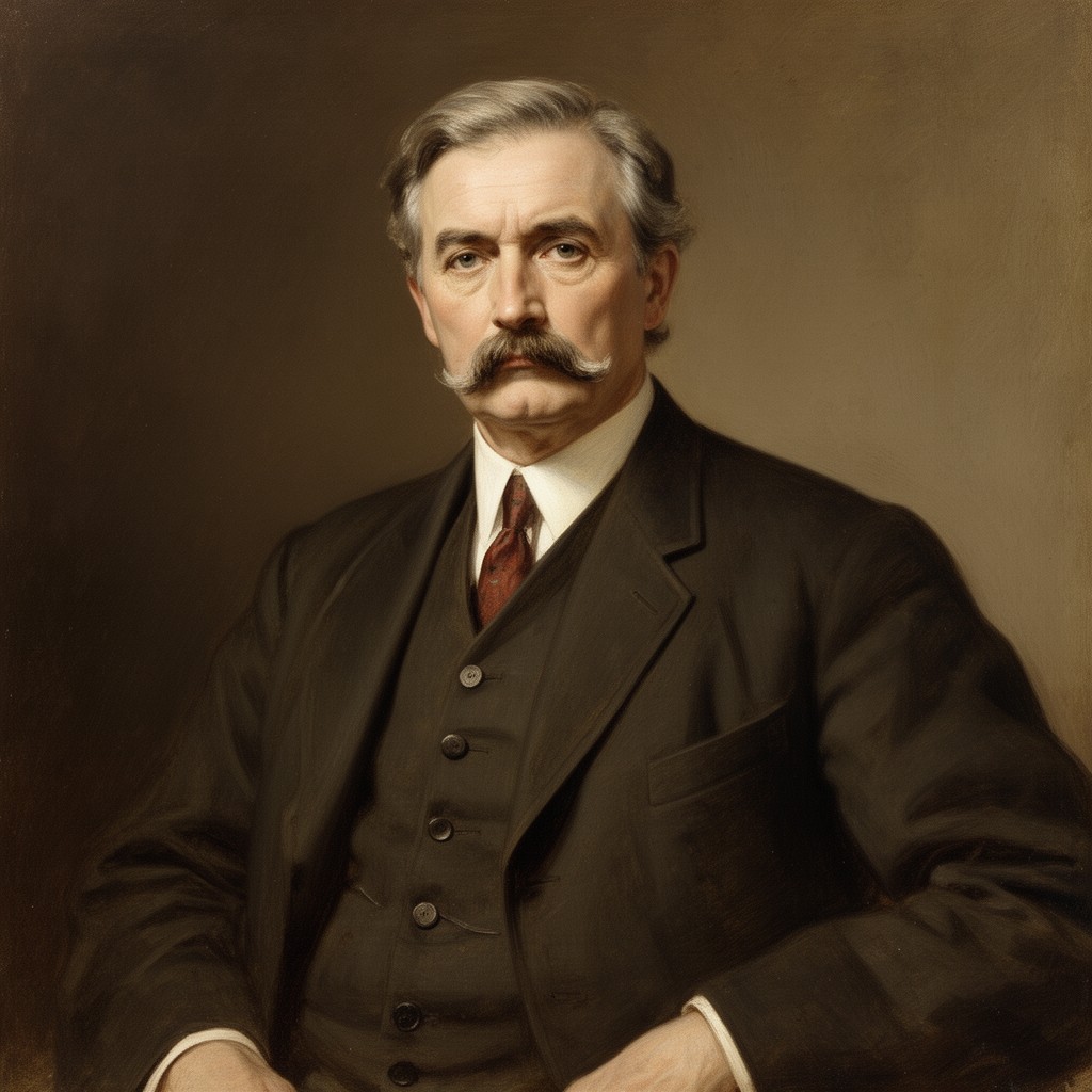AI-generated illustration of William Rockefeller