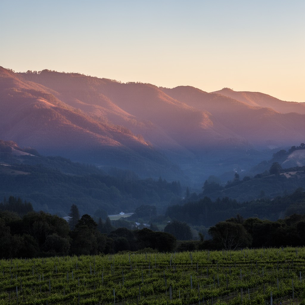 AI-generated illustration of Mayacamas Mountains