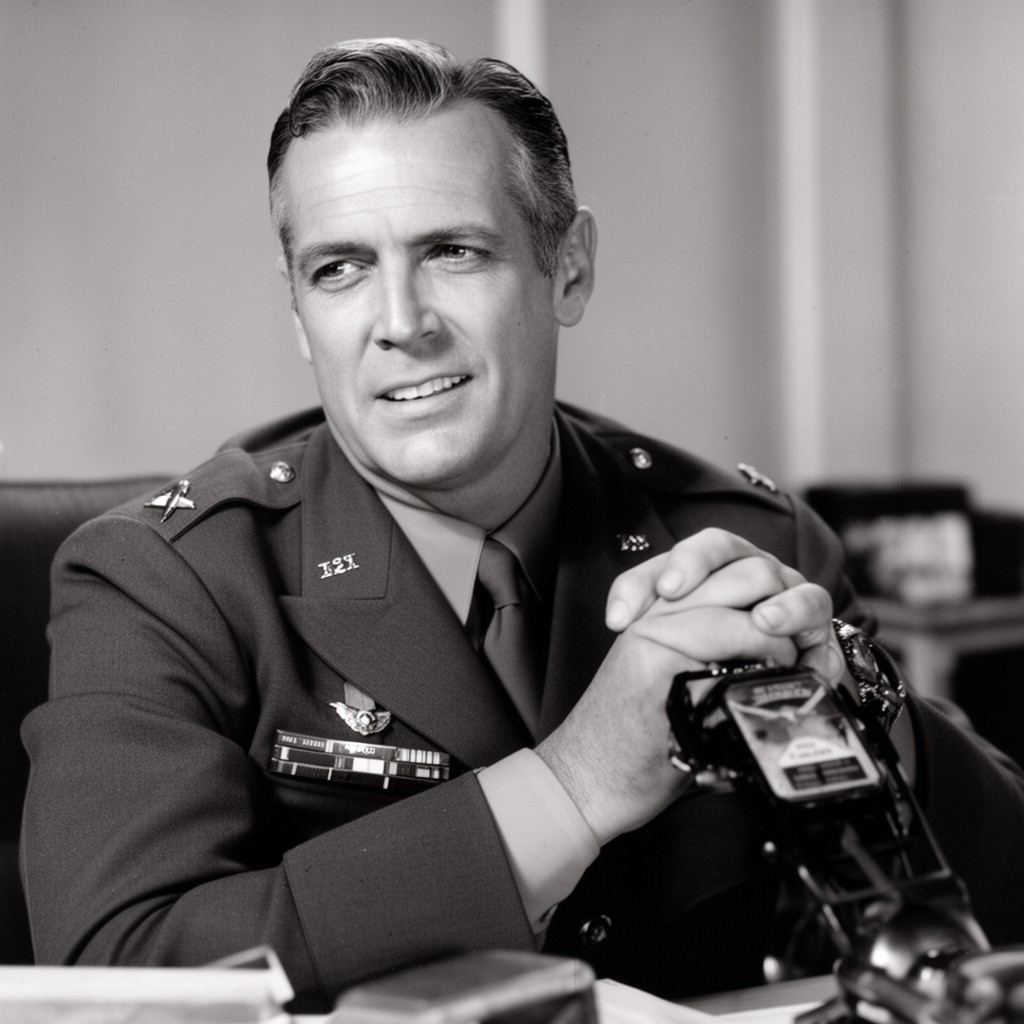 AI-generated illustration of Omar Bradley