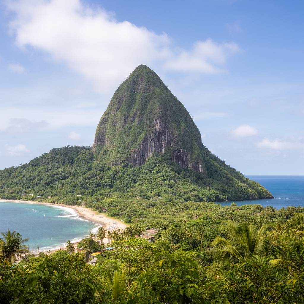 AI-generated illustration of Saint Lucia