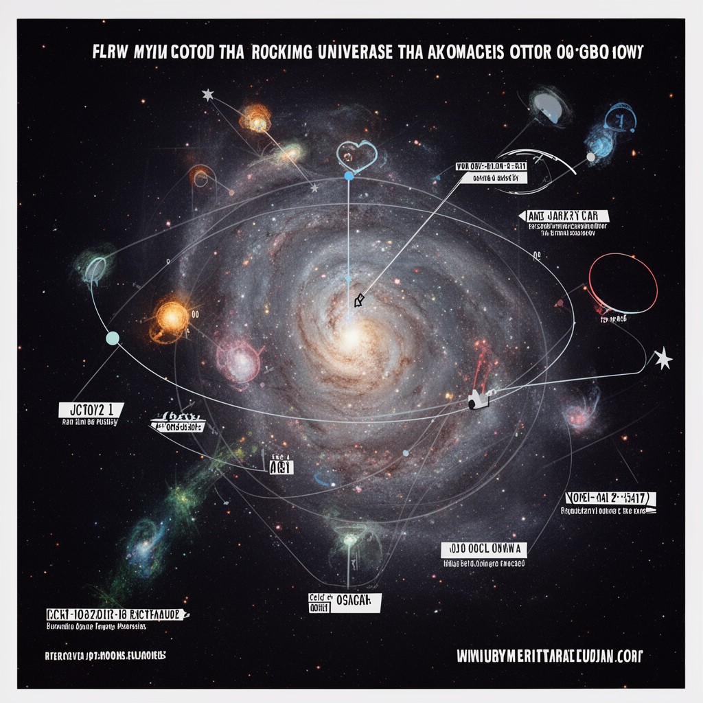 AI-generated illustration of FLRW cosmological models