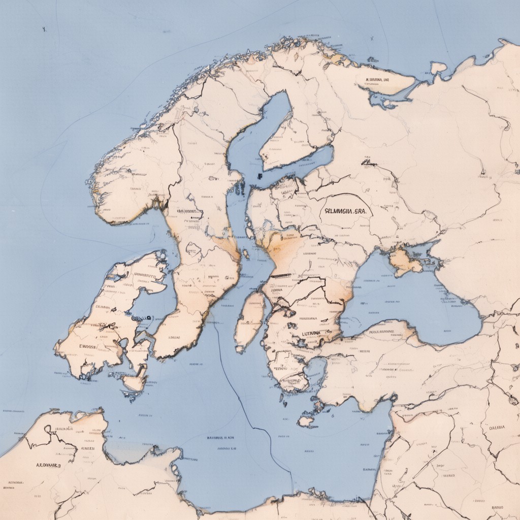 AI-generated illustration of Baltic states