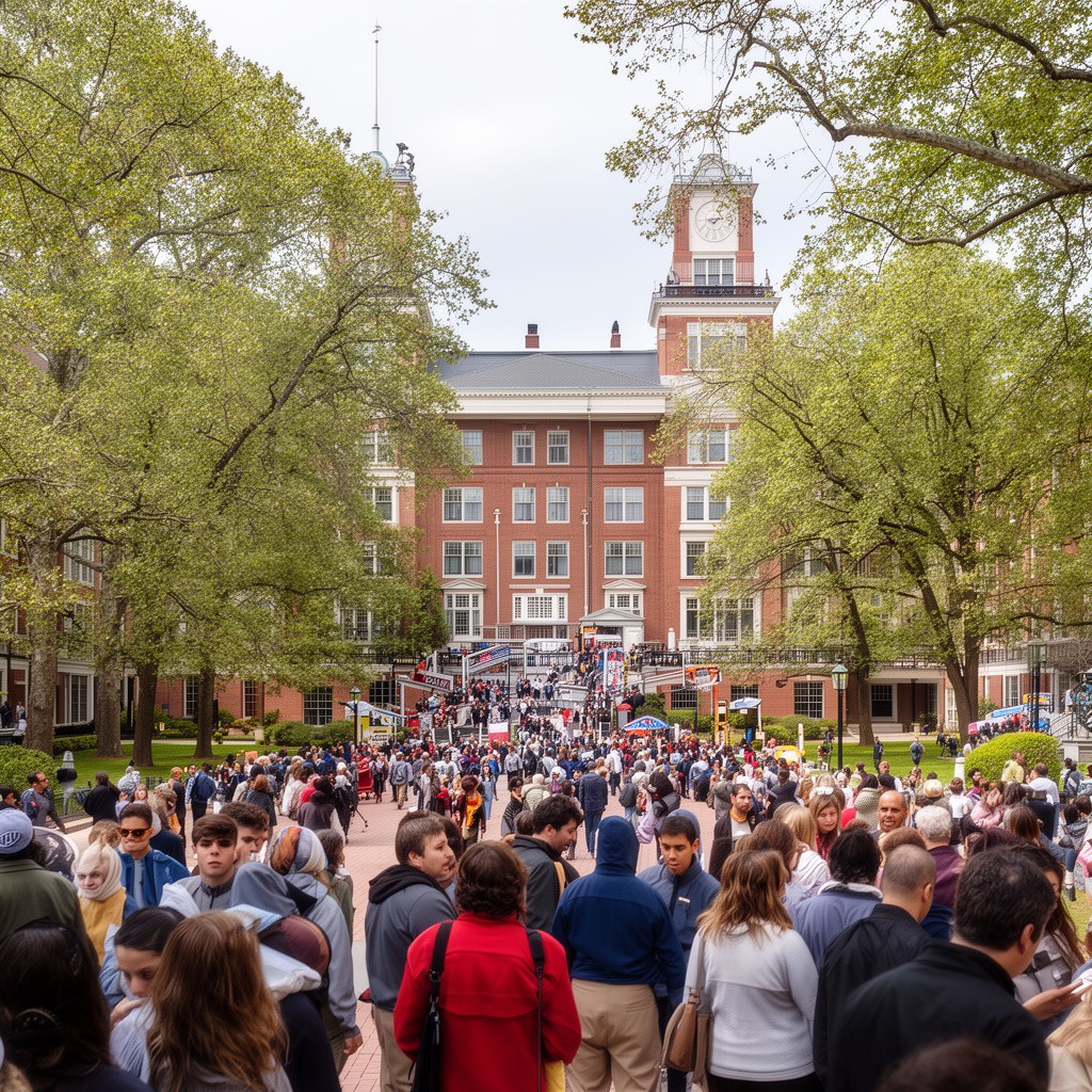 AI-generated illustration of Boston College