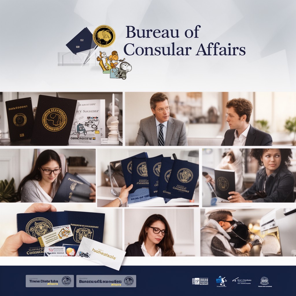 AI-generated illustration of Bureau of Consular Affairs