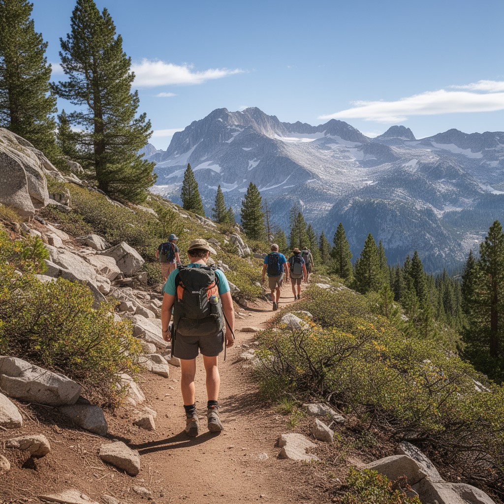 AI-generated illustration of High Sierra Trail
