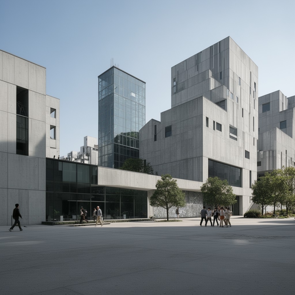 AI-generated illustration of Fumihiko Maki