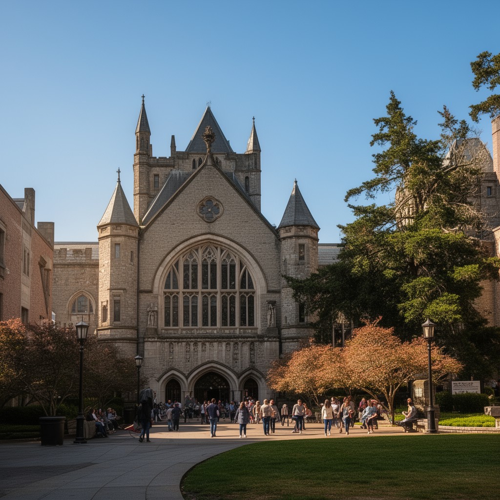 AI-generated illustration of University of Portland