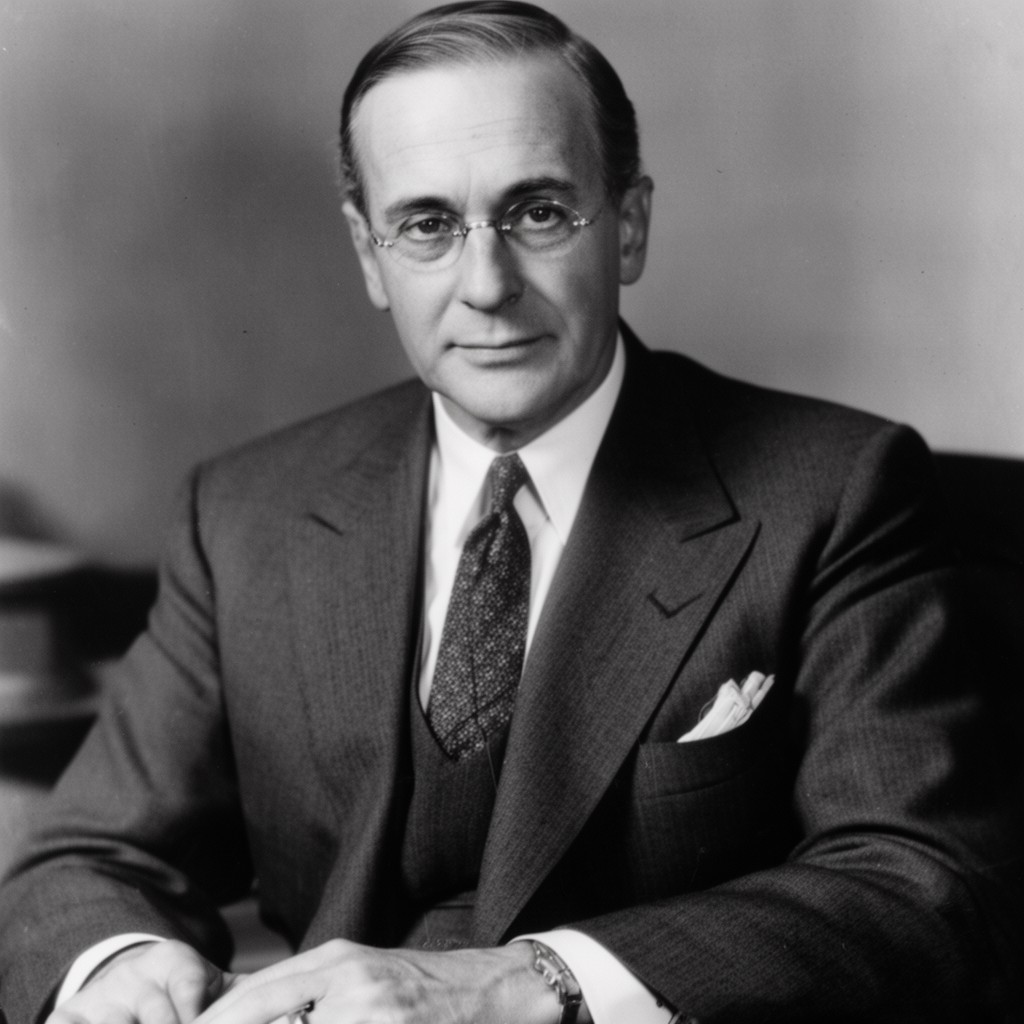 AI-generated illustration of Joseph P. Kennedy Sr.