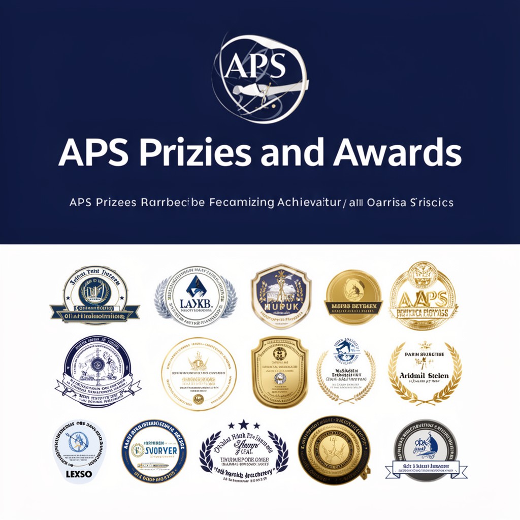 AI-generated illustration of APS Prizes and Awards