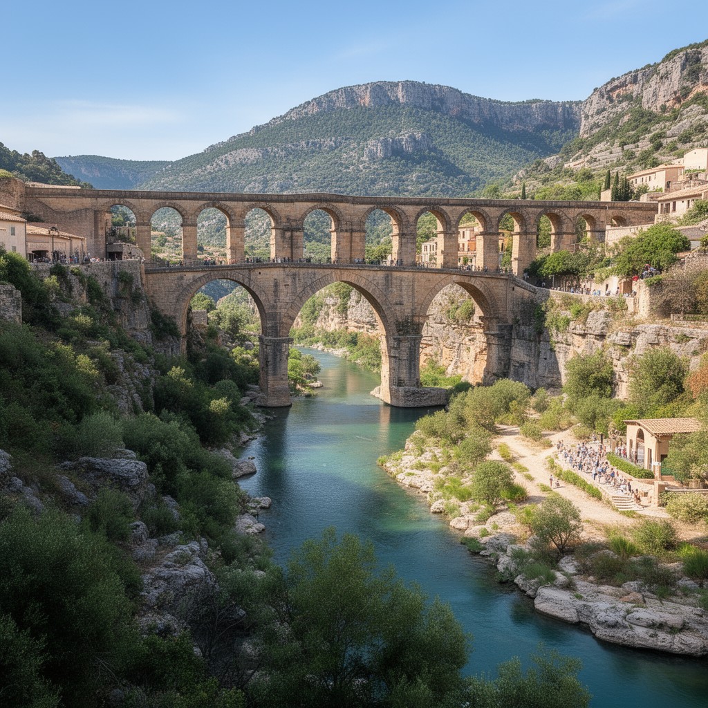 AI-generated illustration of Gardon River