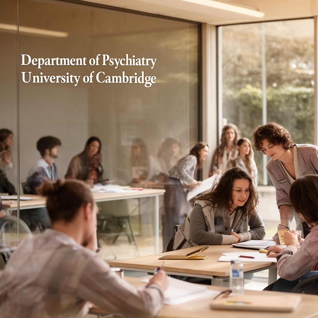 AI-generated illustration of Department of Psychiatry, University of Cambridge