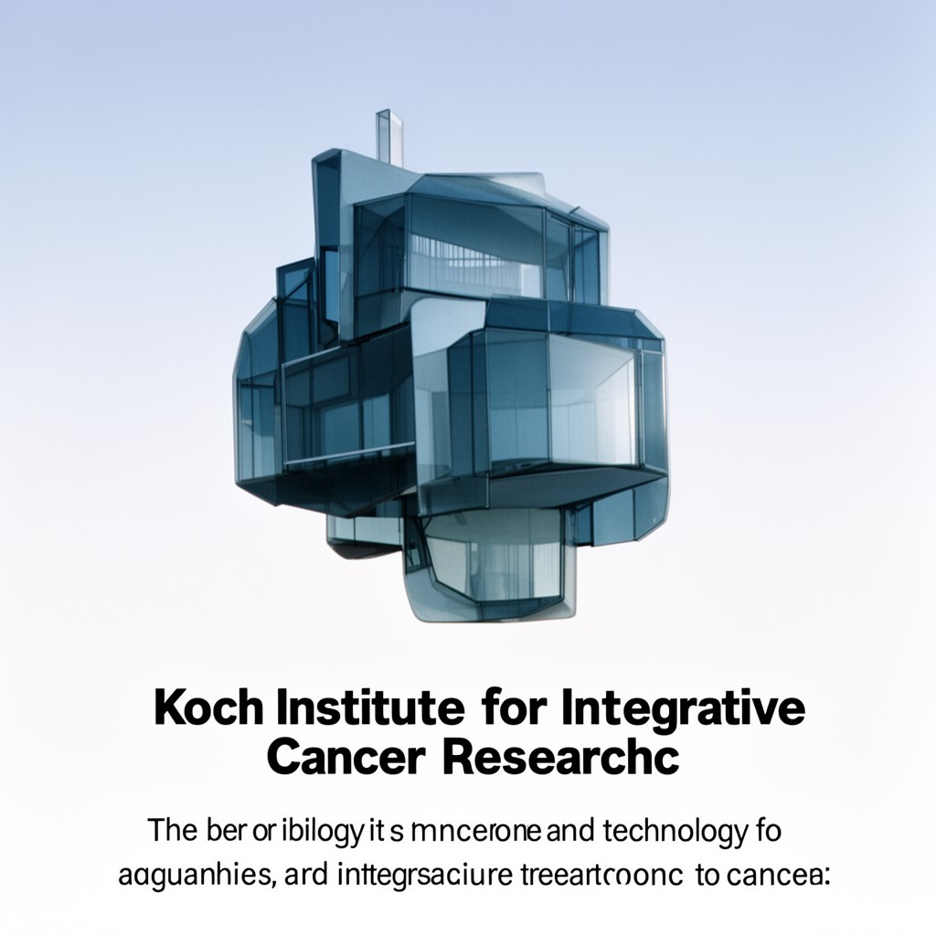 AI-generated illustration of Koch Institute for Integrative Cancer Research
