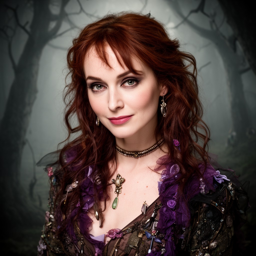 AI-generated illustration of Helena Bonham Carter