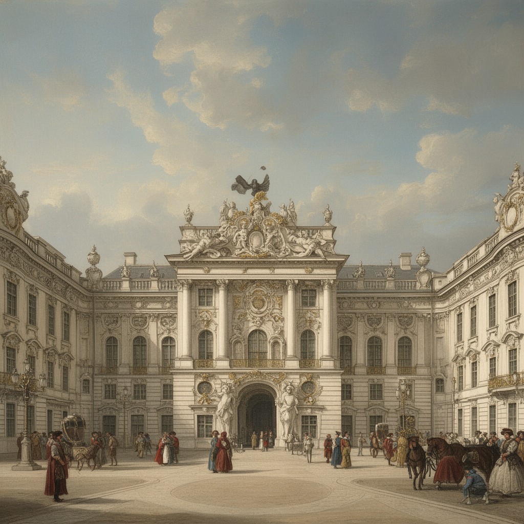 AI-generated illustration of Winter Palace of Prince Eugene