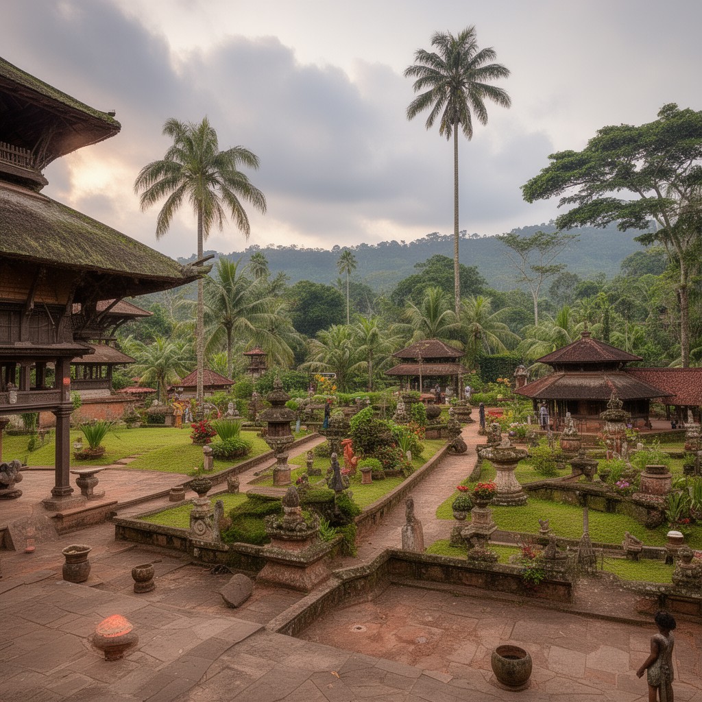 AI-generated illustration of Kingdom of Kandy (interior Sri Lanka)