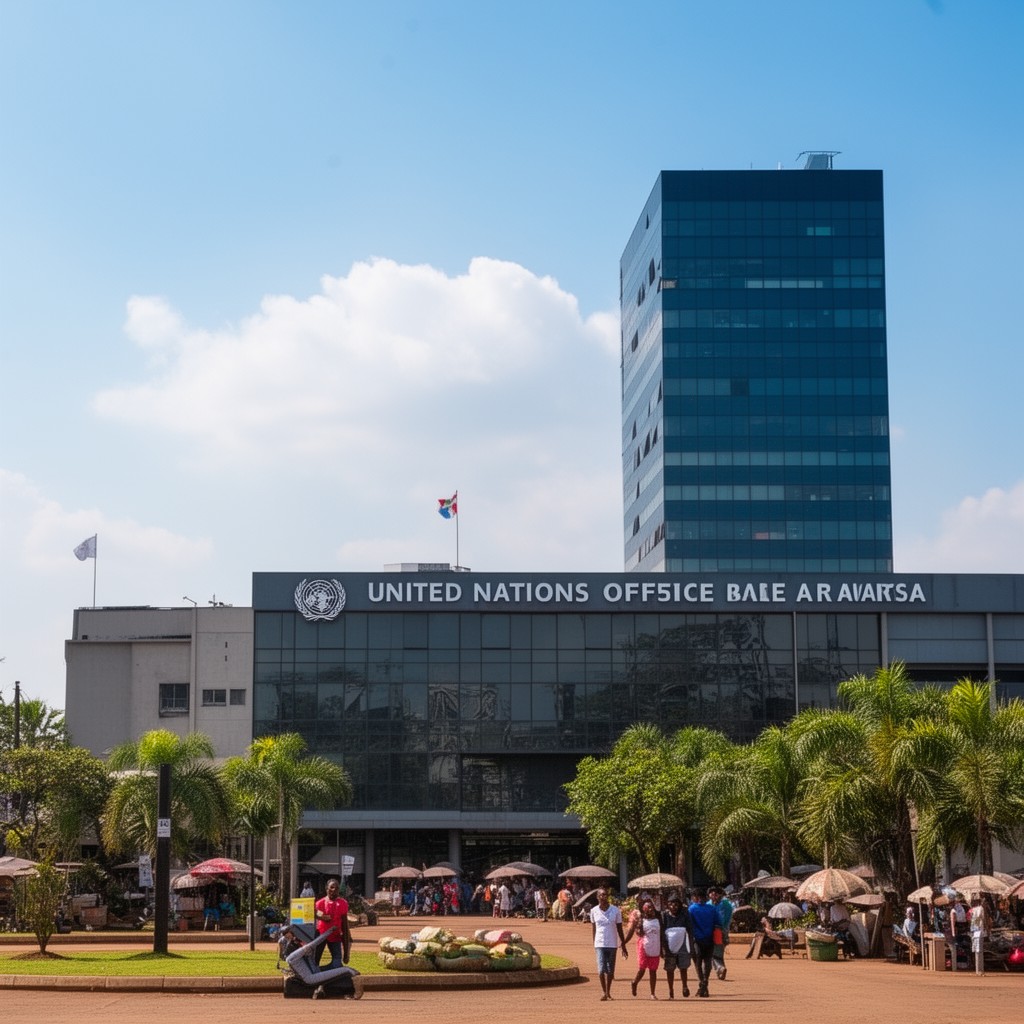 AI-generated illustration of United Nations Office at Nairobi