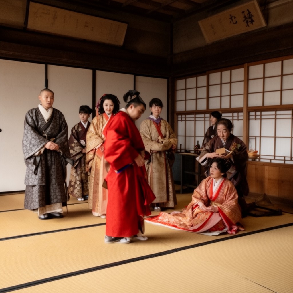 AI-generated illustration of Heian period