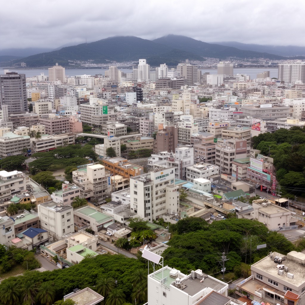 AI-generated illustration of Naha