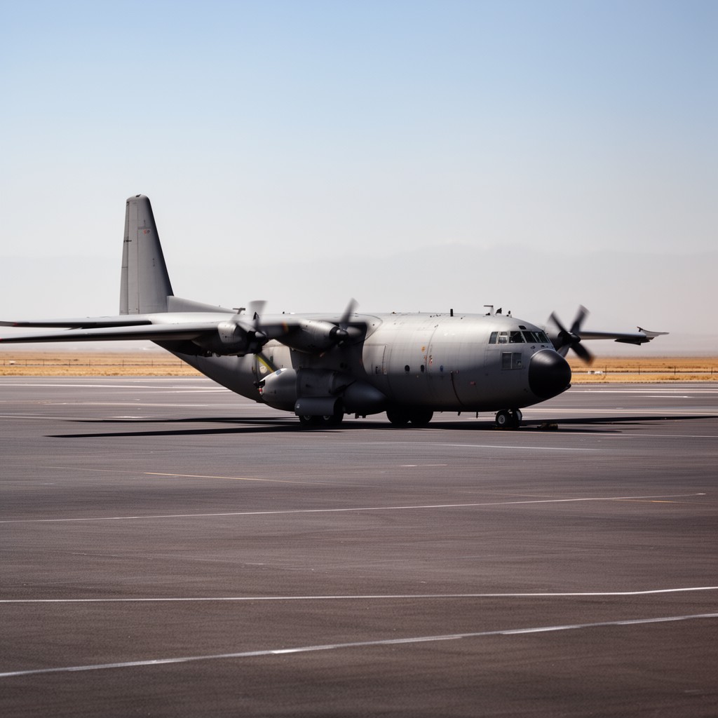 AI-generated illustration of Lockheed C-130 Hercules