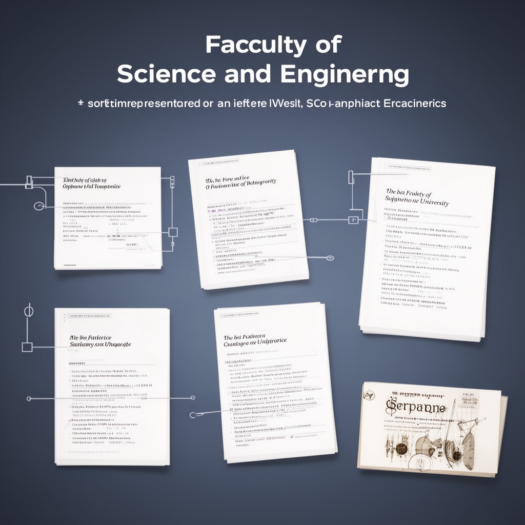 AI-generated illustration of Faculty of Science and Engineering