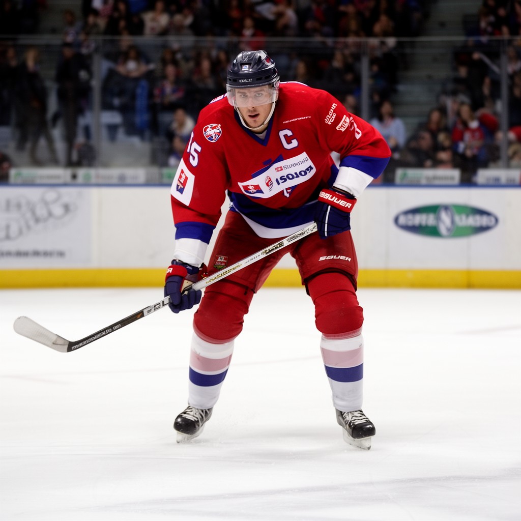 AI-generated illustration of Miroslav Šatan