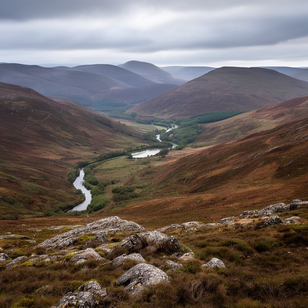 AI-generated illustration of Angus Glens