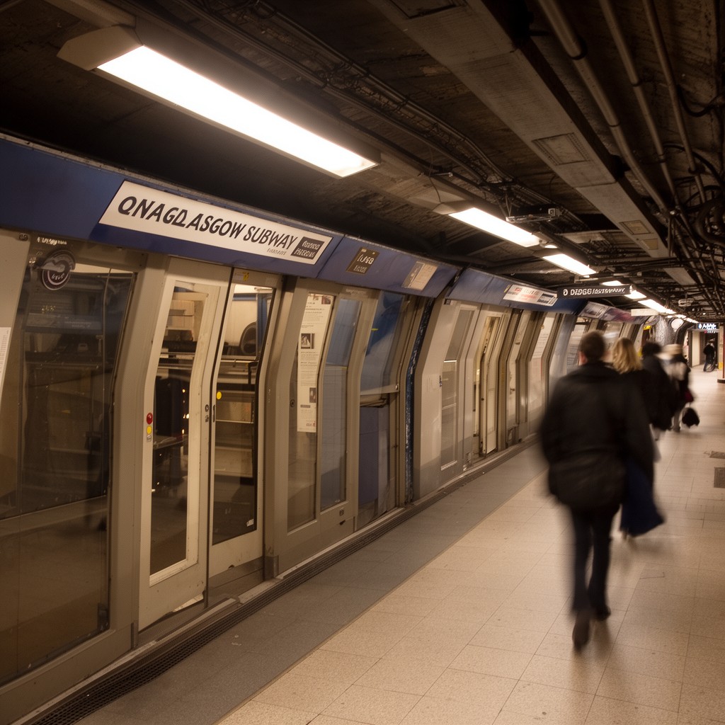 AI-generated illustration of Glasgow Subway