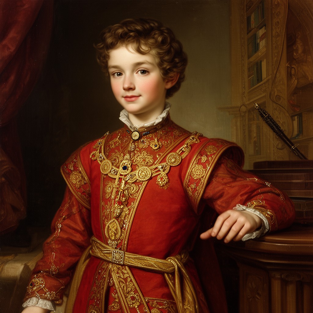 AI-generated illustration of Edward VI of England