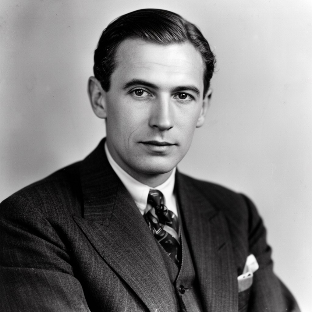 AI-generated illustration of F. Scott Fitzgerald