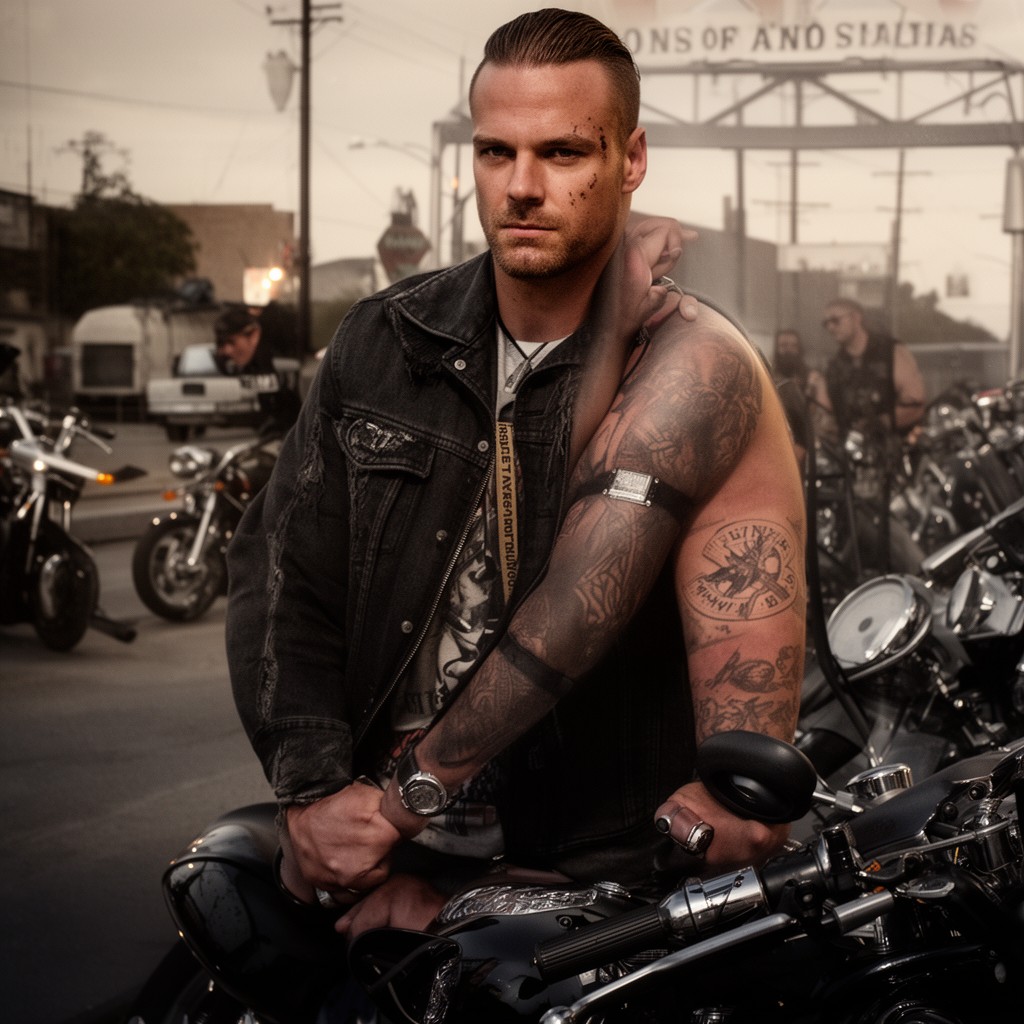 AI-generated illustration of Jax Teller