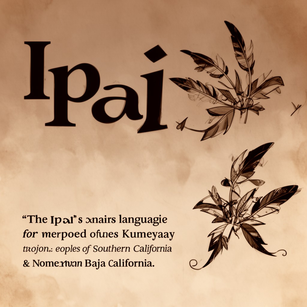AI-generated illustration of Ipai language