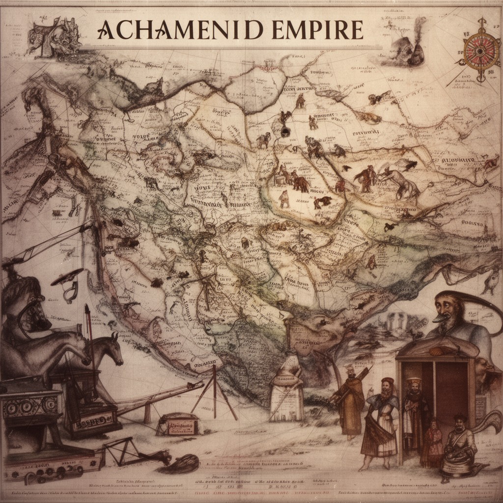 AI-generated illustration of Achaemenid Empire