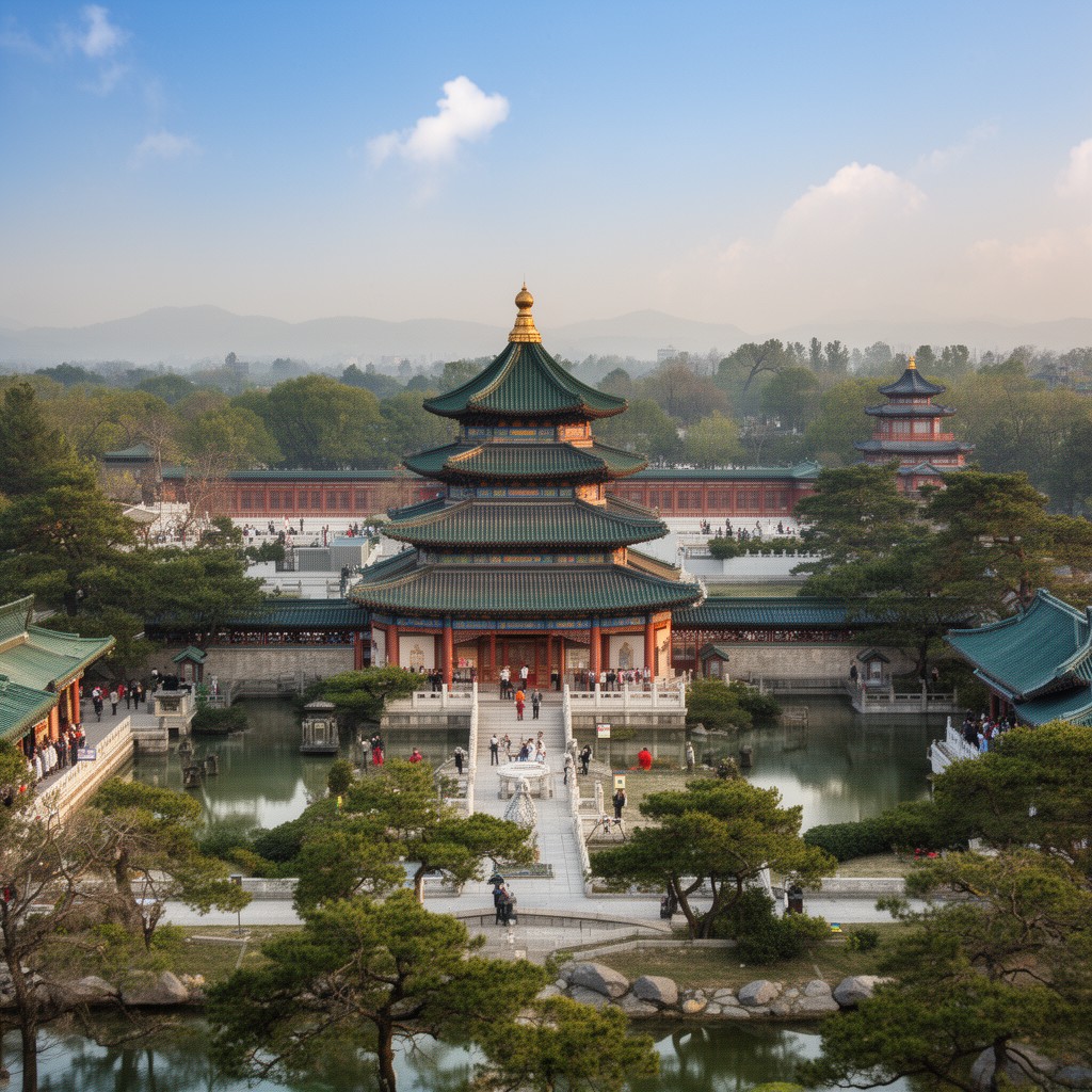 AI-generated illustration of Summer Palace