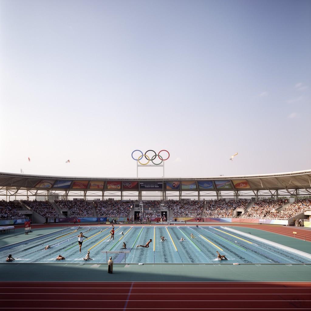 AI-generated illustration of 2008 Summer Olympics