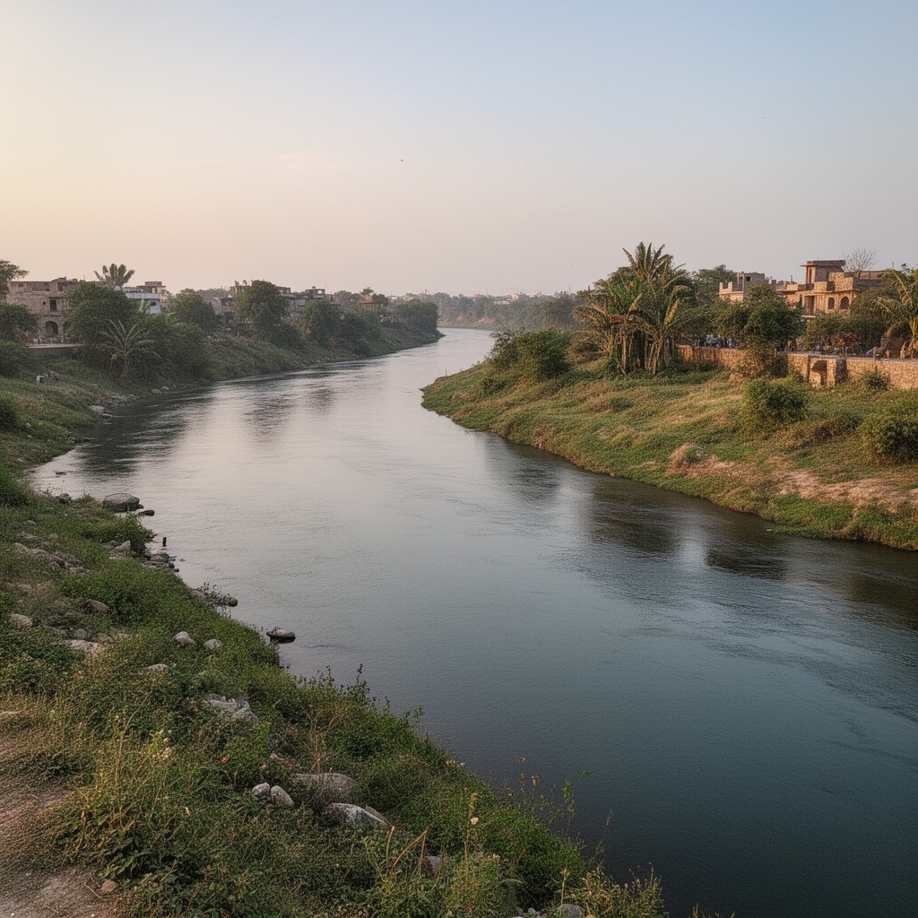 AI-generated illustration of Ravi River