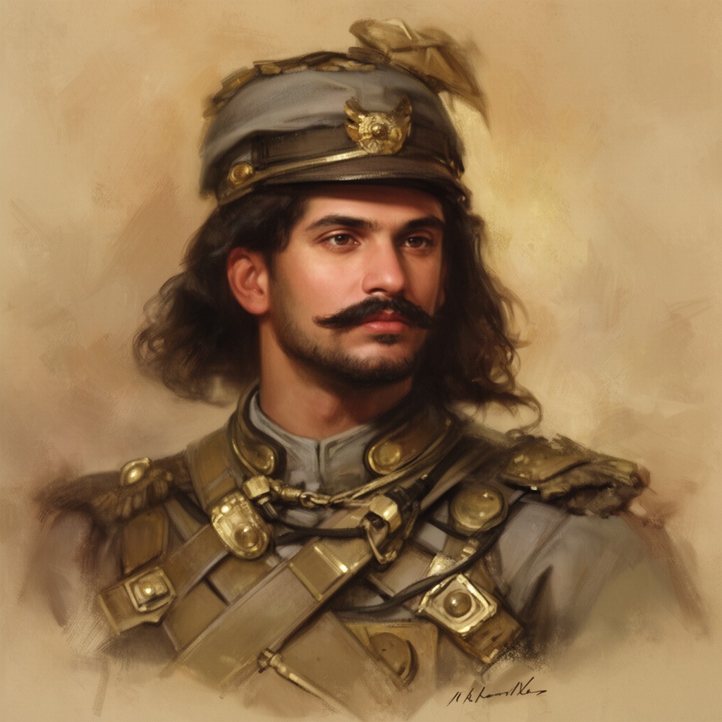 AI-generated illustration of Mangal Pandey