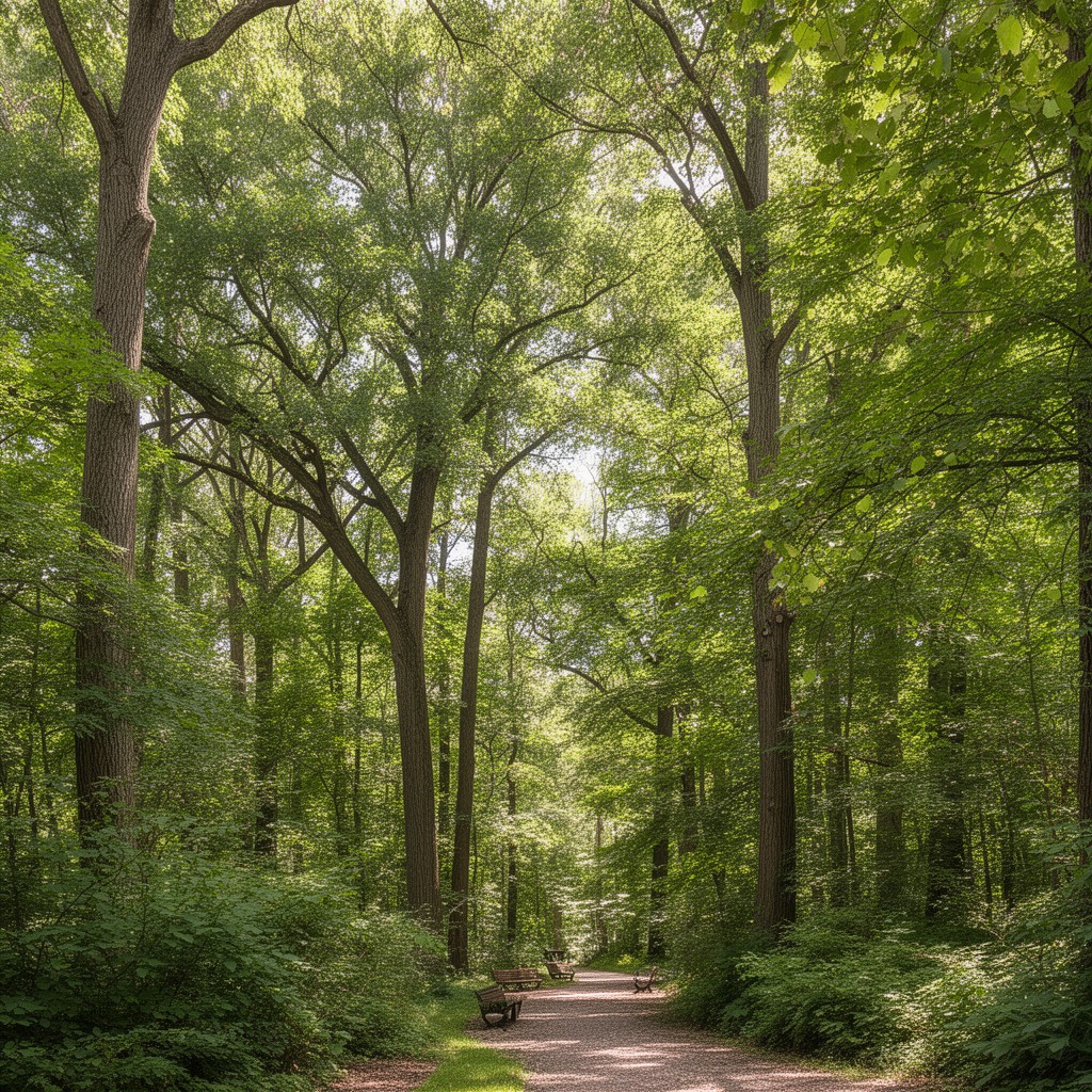 AI-generated illustration of Morton Arboretum
