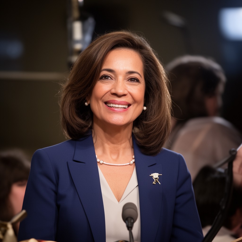 AI-generated illustration of Madam Vice President