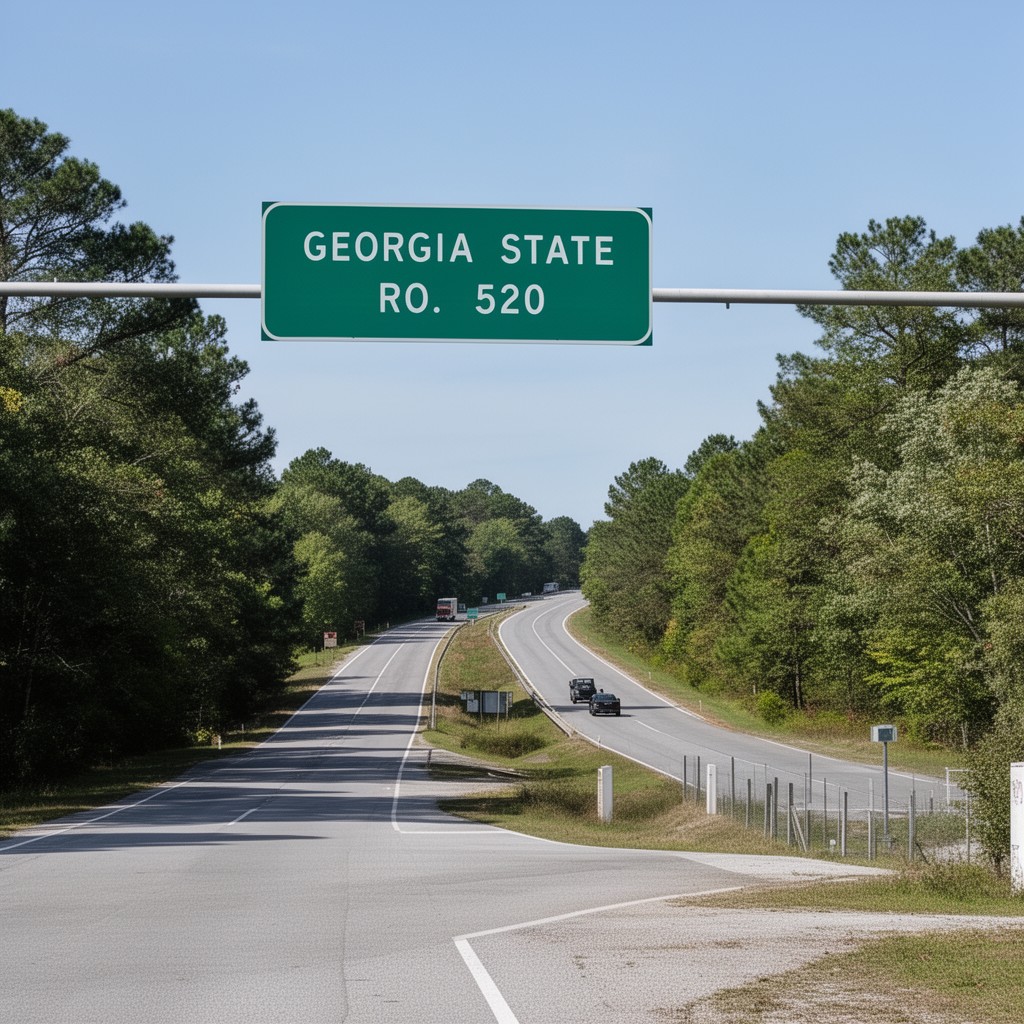 AI-generated illustration of Georgia State Route 520