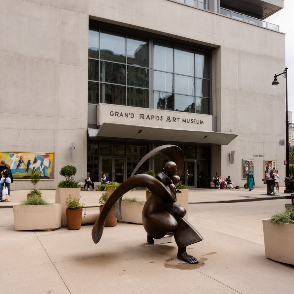AI-generated illustration of Grand Rapids Art Museum