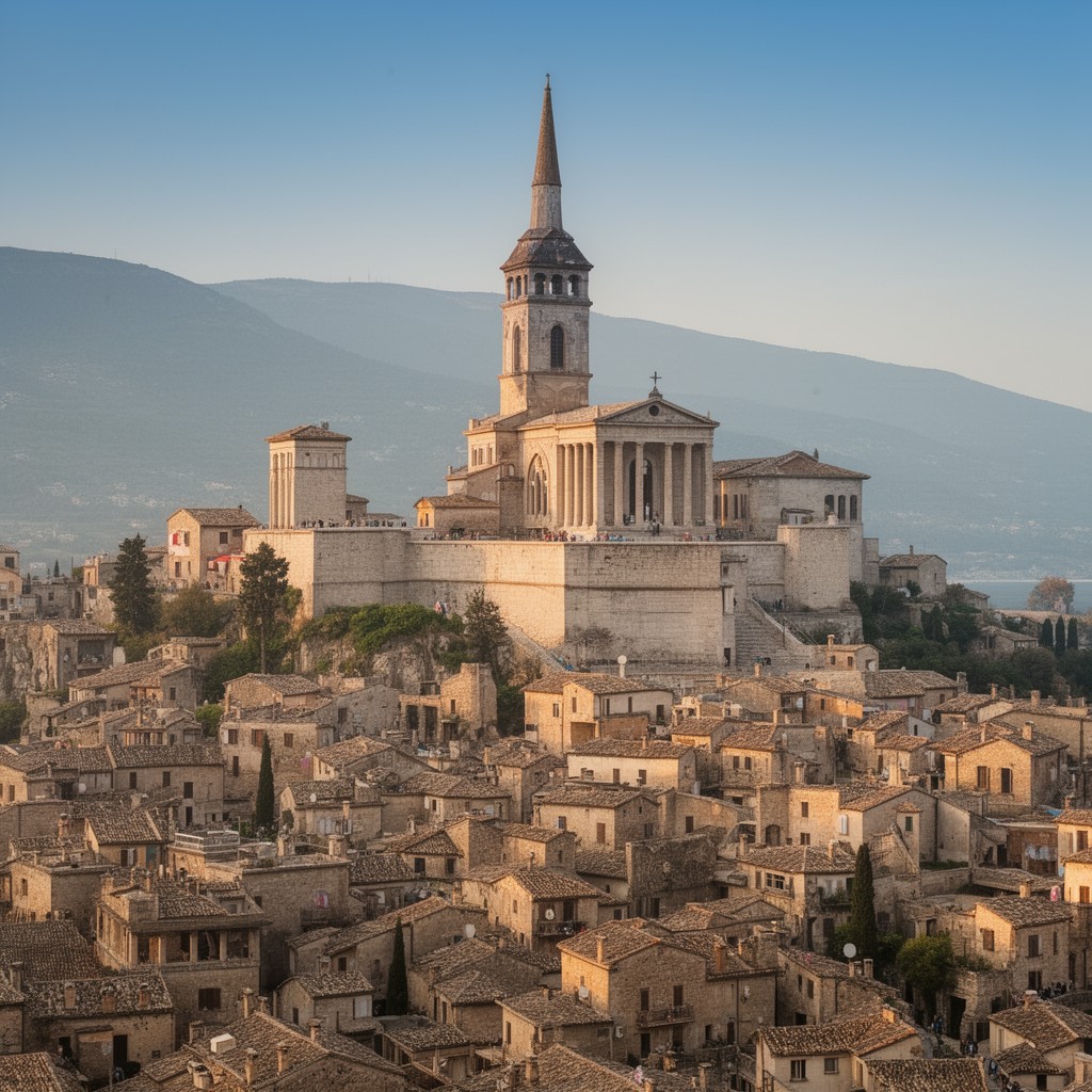 AI-generated illustration of UNESCO World Heritage Site