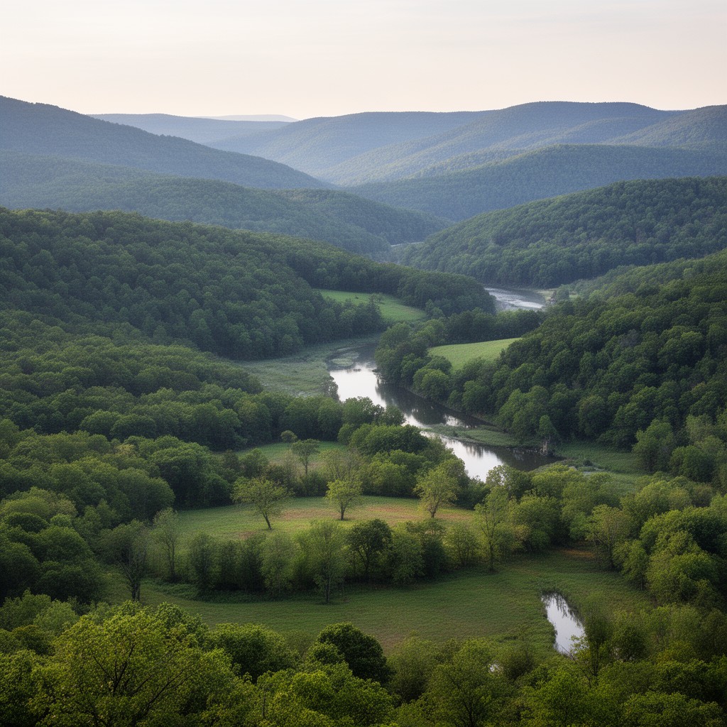 AI-generated illustration of Shenandoah Valley