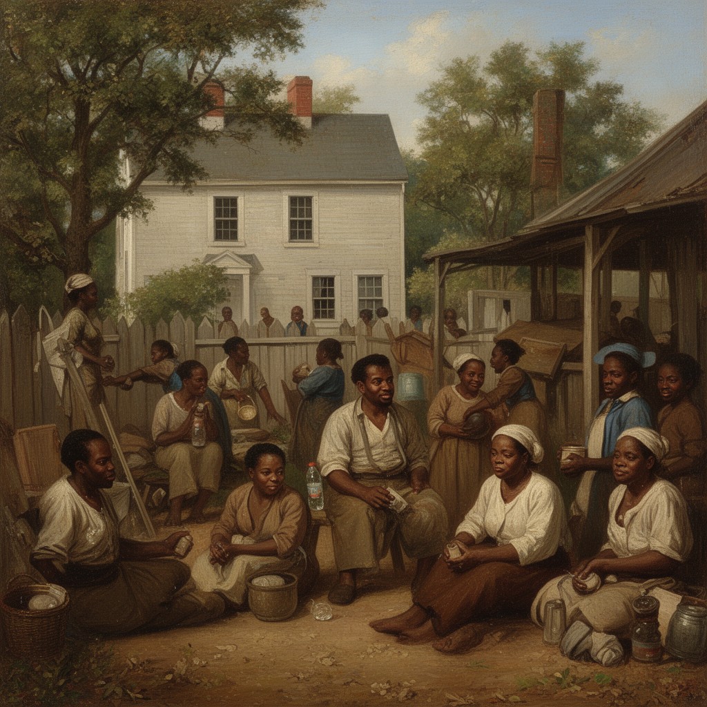AI-generated illustration of Negro Life at the South