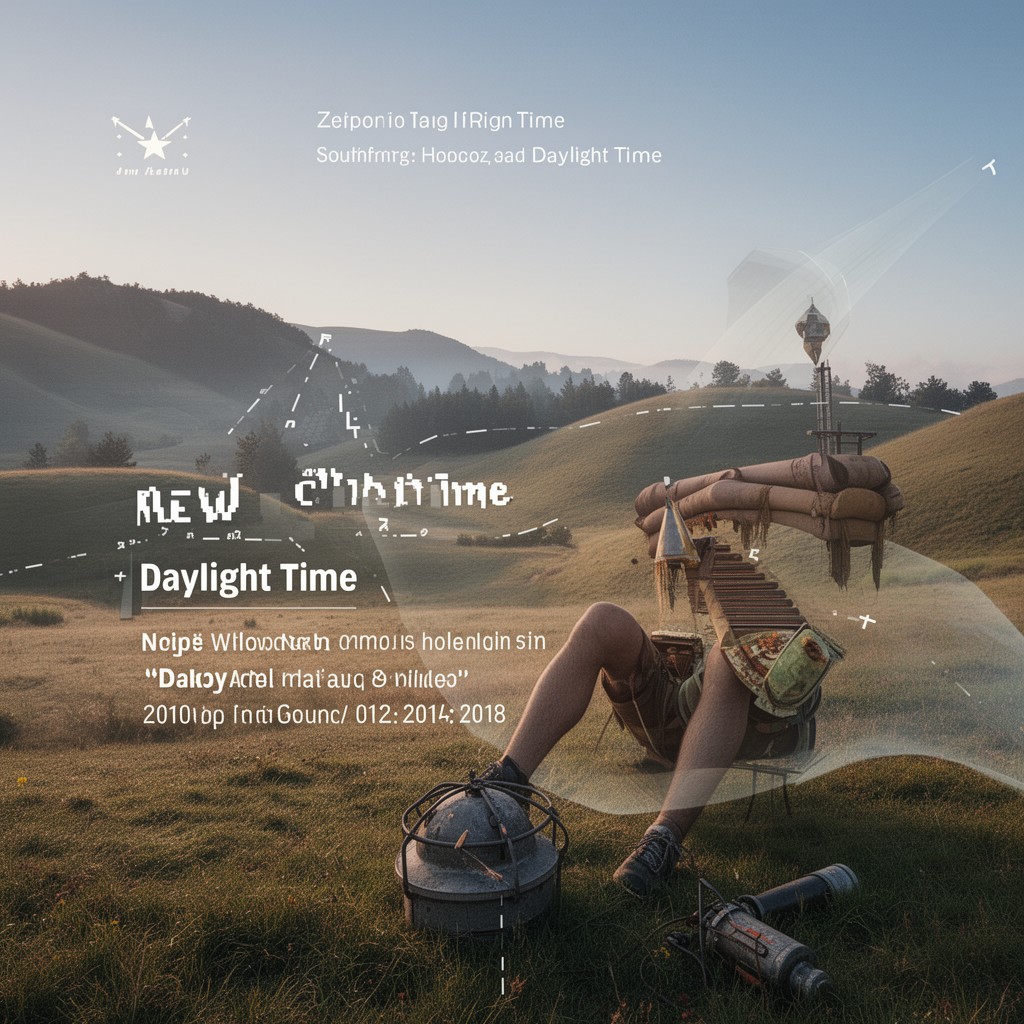 AI-generated illustration of New Zealand Daylight Time