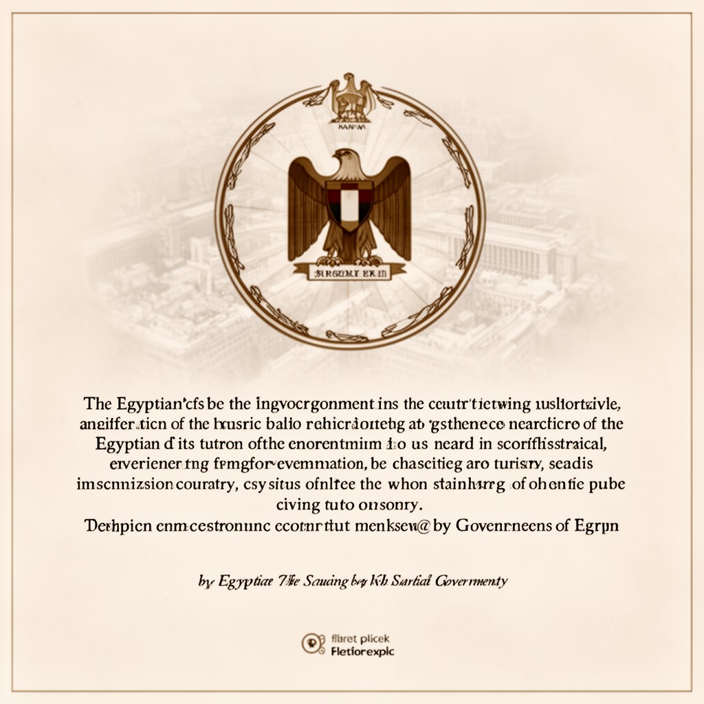 AI-generated illustration of Egyptian government