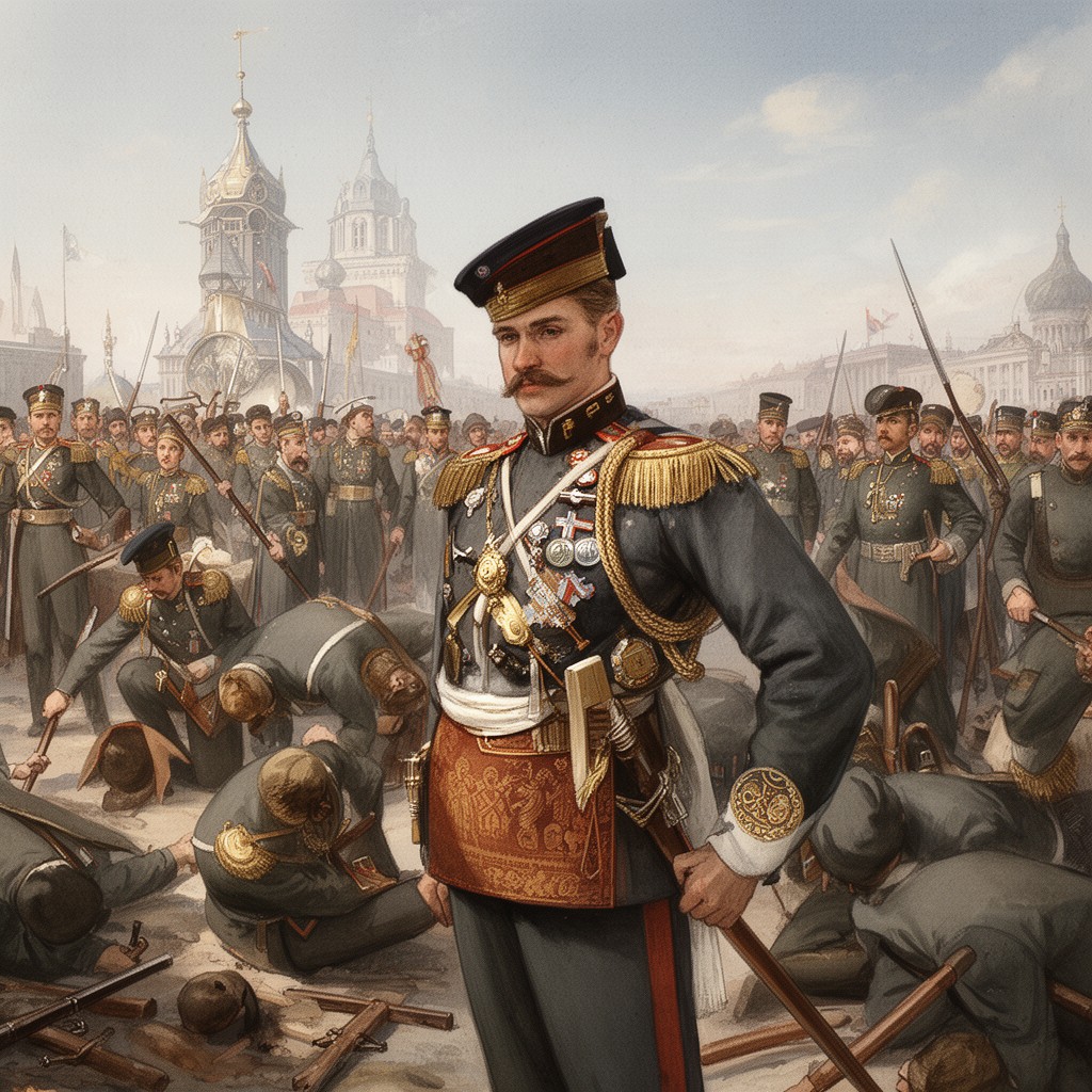 AI-generated illustration of Imperial Russian Army