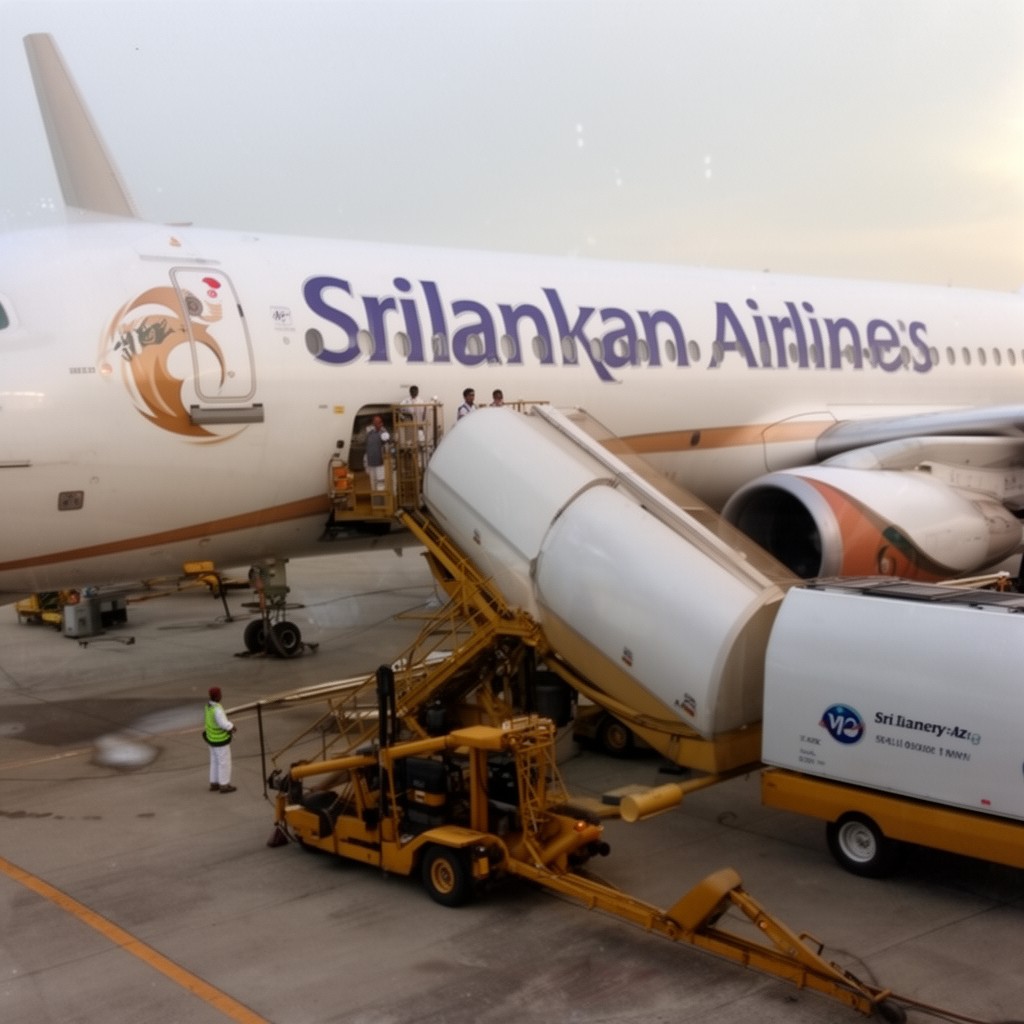 AI-generated illustration of SriLankan Airlines