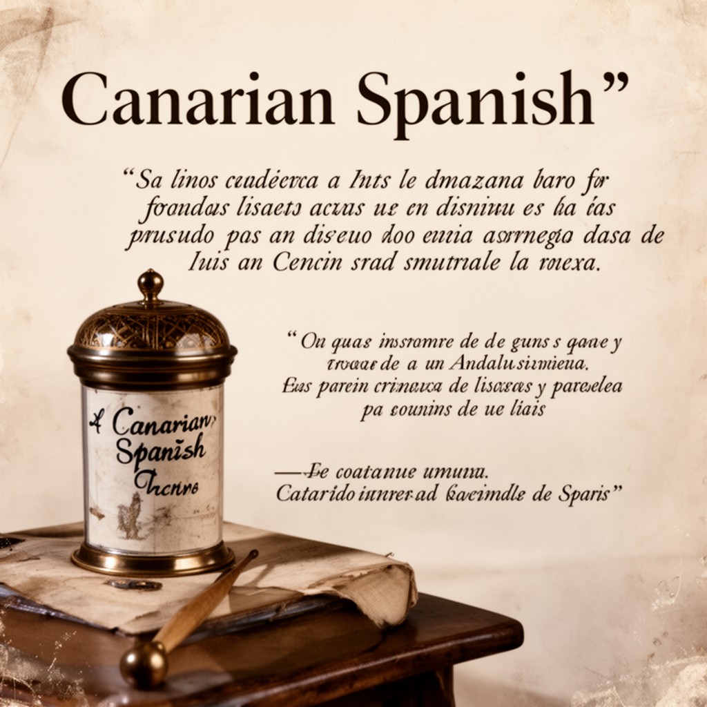 AI-generated illustration of Canarian Spanish