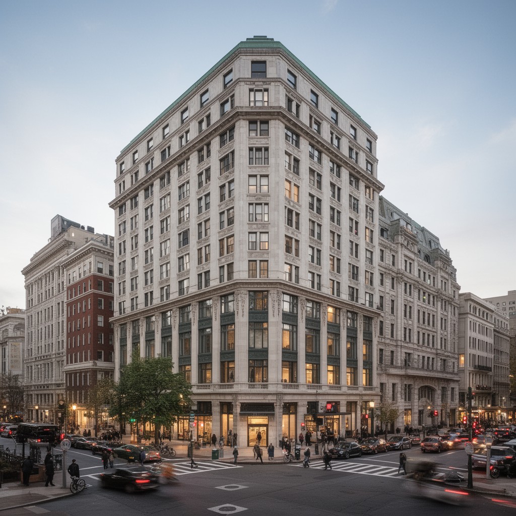AI-generated illustration of The Dupont Circle Building